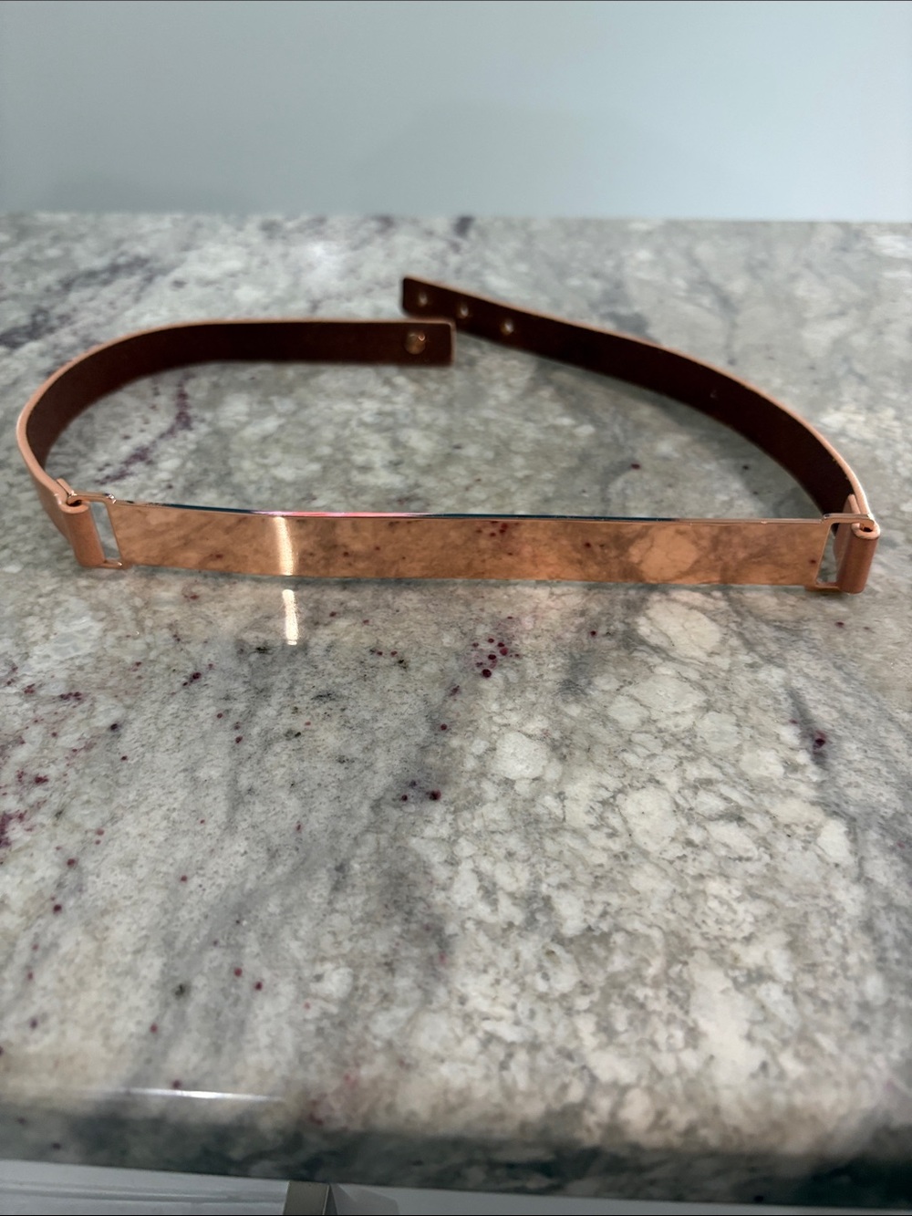 Rose Gold Metal Slim belt for Women
